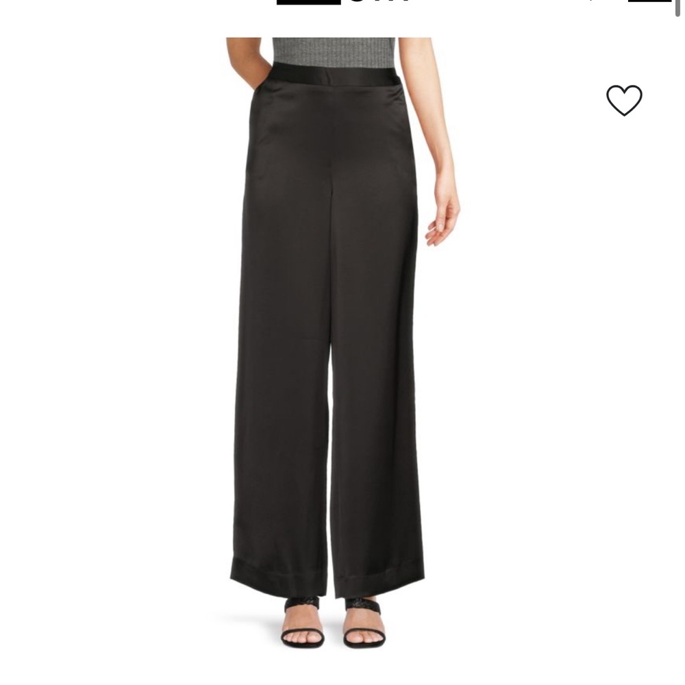 Halston Heritage Black Wide-Leg Pants